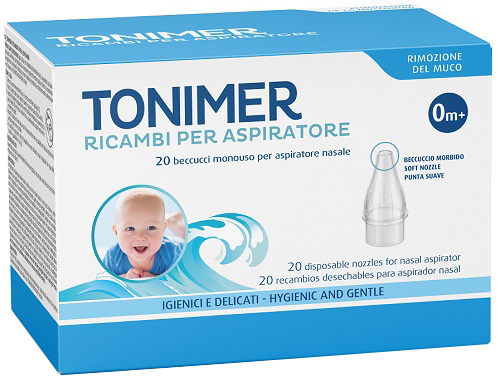 RICAMBI ASPIRATORE NASALE TONIMER 20 PEZZI - Farmacia Nuova Dr.ssa Gabriella Catellani