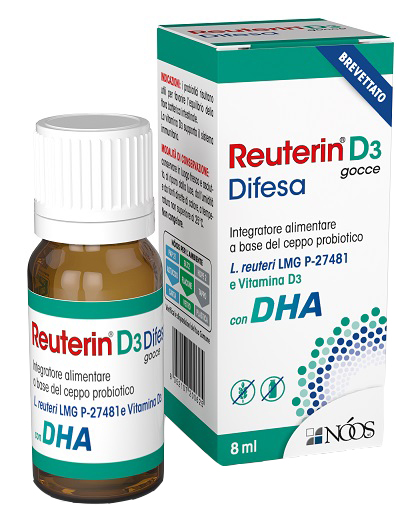 REUTERIN D3 DIFESA GOCCE CON DHA 8 ML - Farmacia Nuova Dr.ssa Gabriella Catellani