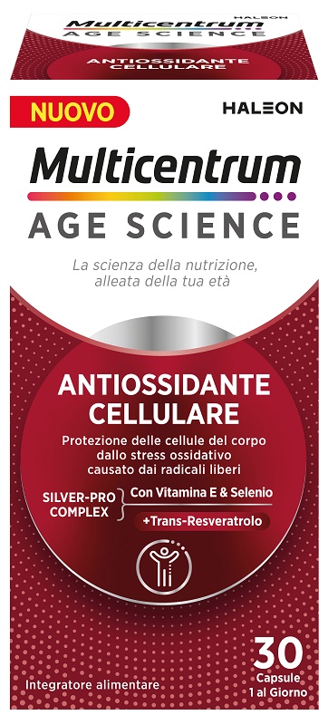 MULTICENTRUM AGE SCIENCE ANTIOSSIDANTE CELLULARE 30 CAPSULE - Farmacia Nuova Dr.ssa Gabriella Catellani