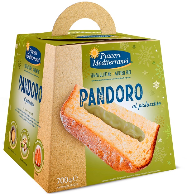 PIACERI MEDITERRANEI PANDORO PISTACCHIO 700 G - Farmacia Nuova Dr.ssa Gabriella Catellani