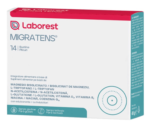MIGRATENS 14 BUSTINE NUOVA FORMULA - Farmacia Nuova Dr.ssa Gabriella Catellani