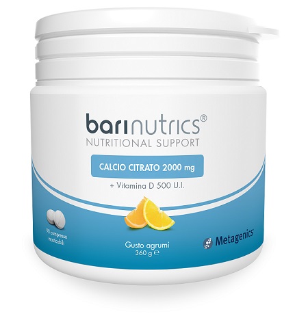BARINUTRICS CALCIO CITRATO ARANCIA LIMONE ITA 90 COMPRESSE - Farmacia Nuova Dr.ssa Gabriella Catellani
