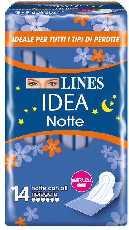 LINES IDEA NOTTE CON ALI RIPIEGATE 14 PEZZI - Farmacia Nuova Dr.ssa Gabriella Catellani