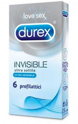 DUREX INVISIBLE PROFILATTICO 6 PEZZI - Farmacia Nuova Dr.ssa Gabriella Catellani