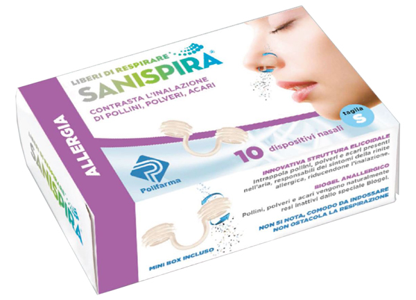 SANISPIRA ALLERGIA DISPOSITIVO NASALE 10 PEZZI TAGLIA M - Farmacia Nuova Dr.ssa Gabriella Catellani