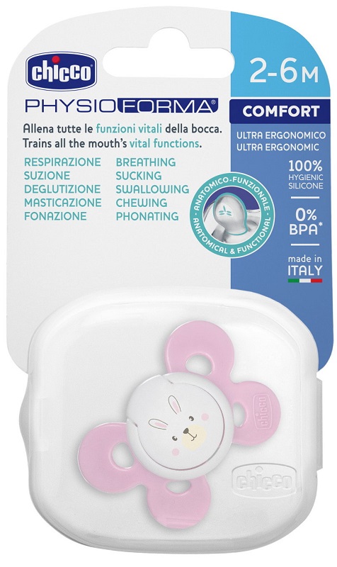 CHICCO SUCCHIETTO COMFORT GIRL IN SILICONE 2-6 MESI 1 PEZZO - Farmacia Nuova Dr.ssa Gabriella Catellani