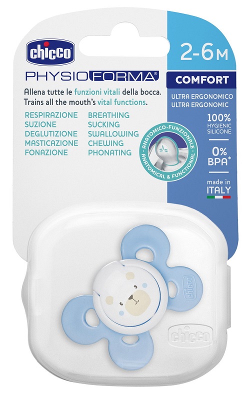 CHICCO SUCCHIETTO COMFORT BOY IN SILICONE 2-6 MESI 1 PEZZO - Farmacia Nuova Dr.ssa Gabriella Catellani
