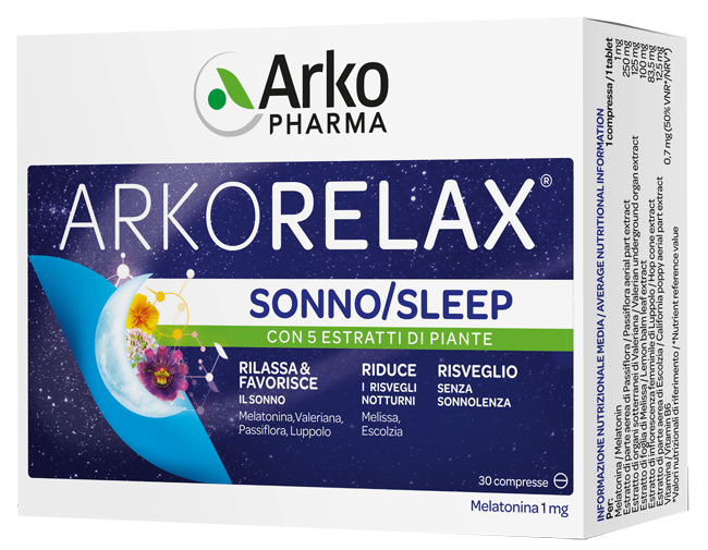 ARKORELAX SONNO 30 COMPRESSE - Farmacia Nuova Dr.ssa Gabriella Catellani