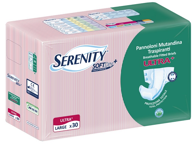PANNOLONE A MUTANDINA SERENITY FITTED ULTRA + ALOE L 30 PEZZI - Farmacia Nuova Dr.ssa Gabriella Catellani