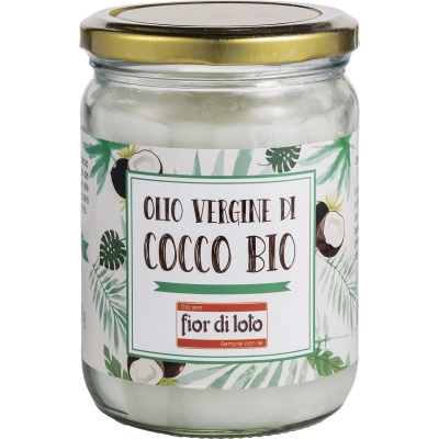 FIOR DI LOTO OLIO VERGINE DI COCCO BIO 450 ML - Farmacia Nuova Dr.ssa Gabriella Catellani