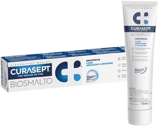 CURASEPT BIOSMALTO CARIE DENTIFRICIO 75 ML - Farmacia Nuova Dr.ssa Gabriella Catellani