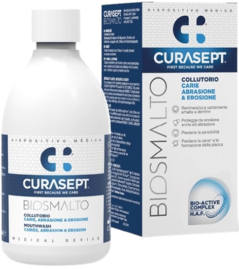 CURASEPT BIOSMALTO COLLUTORIO CARIE ABRASIONE&EROSIONE 300 ML - Farmacia Nuova Dr.ssa Gabriella Catellani