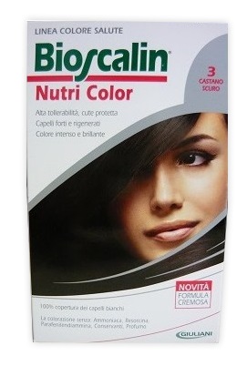 BIOSCALIN NUTRI COLOR 3 CASTANO SCURO SINCROB 124 ML - Farmacia Nuova Dr.ssa Gabriella Catellani