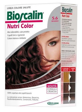BIOSCALIN NUTRI COLOR 5,6 MOGANO SINCROB 124 ML - Farmacia Nuova Dr.ssa Gabriella Catellani