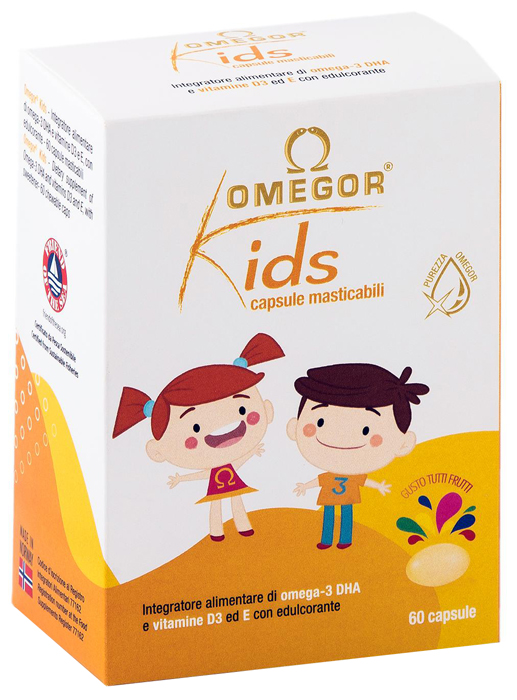 OMEGOR KIDS 60 CAPSULE MASTICABILI - Farmacia Nuova Dr.ssa Gabriella Catellani