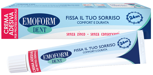 EMOFORM DENT CREMA ADESIVA PER PROTESI DENTALI 45 G PROMOZIONE - Farmacia Nuova Dr.ssa Gabriella Catellani