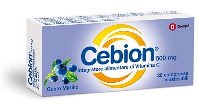 CEBION MASTICABILE MIRTILLO VITAMINA C 500 MG 20 COMPRESSE - Farmacia Nuova Dr.ssa Gabriella Catellani