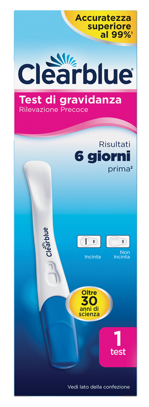TEST DI GRAVIDANZA CLEARBLUE RILEVAZIONE PRECOCE 1 PEZZO - Farmacia Nuova Dr.ssa Gabriella Catellani