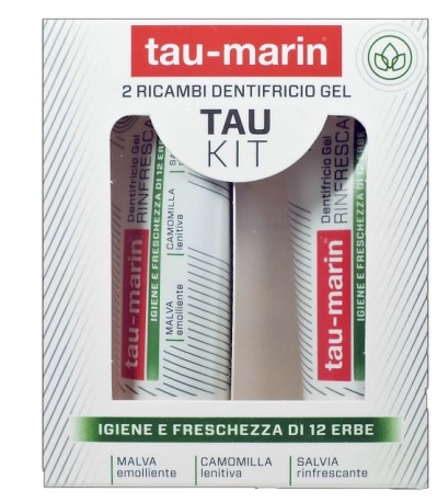 TAU MARIN DENTIFRICIO RINFRESCANTE RICARICA TAU KIT 2X20ML - Farmacia Nuova Dr.ssa Gabriella Catellani