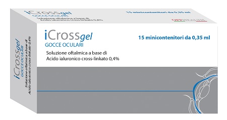 ICROSS GEL GOCCE OCULARI ACIDO IALURONICO CROSS-LINKATO 0,4% 15 MONODOSE DA 0,35 ML - Farmacia Nuova Dr.ssa Gabriella Catellani