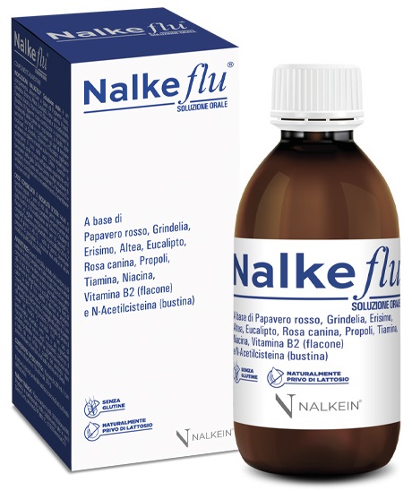 NALKEFLU SOLUZIONE ORALE 200 ML + 1  BUSTINA DA 2,5 G - Farmacia Nuova Dr.ssa Gabriella Catellani