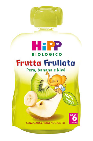 HIPP BIO FRUTTA FRULLATA PERA BANANA KIWI 90 G - Farmacia Nuova Dr.ssa Gabriella Catellani