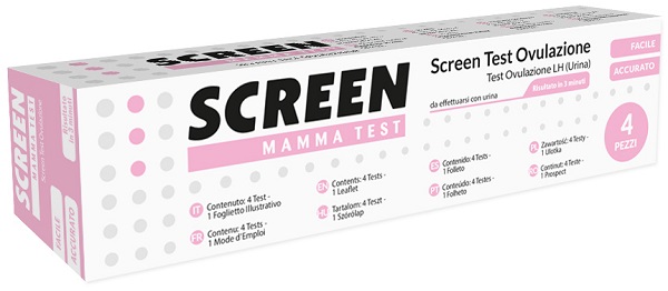 SCREEN TEST RAPIDO OVULAZIONE SCREEN 4 PEZZI - Farmacia Nuova Dr.ssa Gabriella Catellani