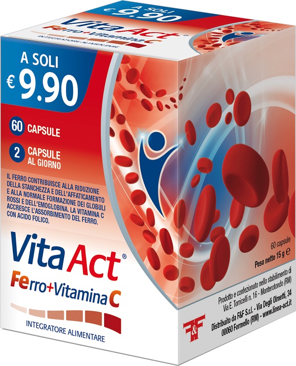 VITA ACT FERRO+VITAMINA C 60 CAPSULE - Farmacia Nuova Dr.ssa Gabriella Catellani