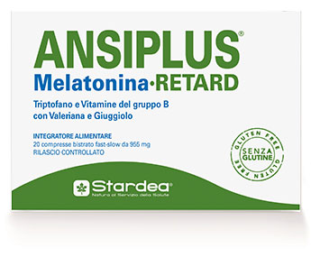 ANSIPLUS RETARD MELATONINA 20 COMPRESSE BISTRATO FAST SLOW 955 MG - Farmacia Nuova Dr.ssa Gabriella Catellani