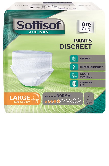 PANNOLONE SOFFISOF AIR DRY PANTS DISCREET LARGE 7 PEZZI - Farmacia Nuova Dr.ssa Gabriella Catellani