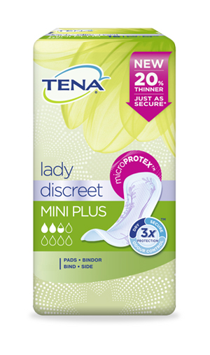 PANNOLONE SAGOMATO TENA DISCREET MINI PLUS 16 PEZZI - Farmacia Nuova Dr.ssa Gabriella Catellani