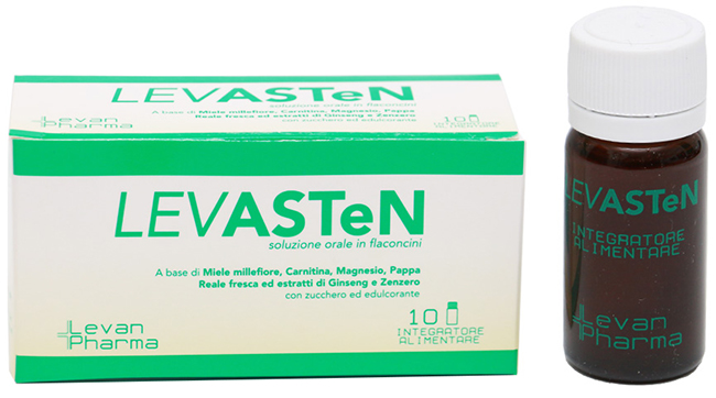 LEVASTEN 10 FLACONCINI DA 10 ML - Farmacia Nuova Dr.ssa Gabriella Catellani