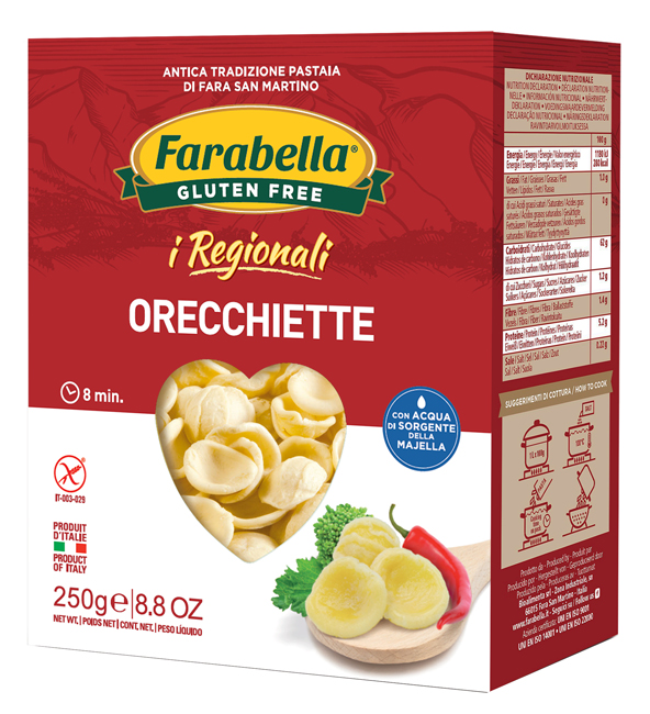 FARABELLA ORECCHIETTE I REGIONALI PASTA FRESCA STABILIZZATA 250 G - Farmacia Nuova Dr.ssa Gabriella Catellani