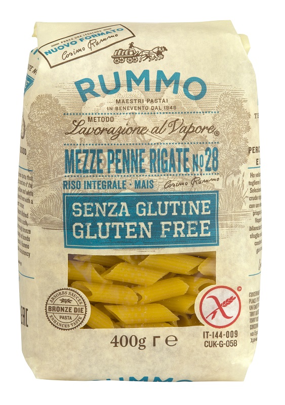 RUMMO MEZZE PENNE RIGATE N28 RISO INTEGRALE E MAIS 400 G - Farmacia Nuova Dr.ssa Gabriella Catellani
