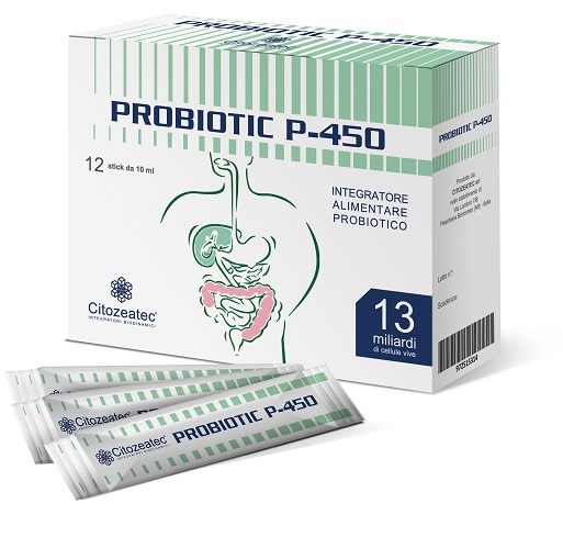 PROBIOTIC P-450 12 STICK MONODOSE 10 ML - Farmacia Nuova Dr.ssa Gabriella Catellani