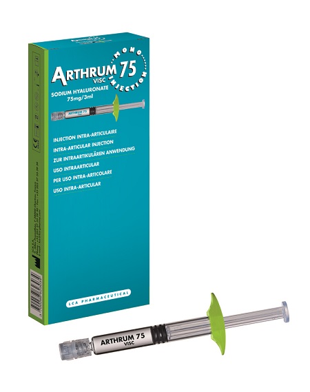 SIRINGA INTRA-ARTICOLARE ARTHRUM VISC 75 MONO INJECTION ACIDO IALURONICO 3 ML - Farmacia Nuova Dr.ssa Gabriella Catellani