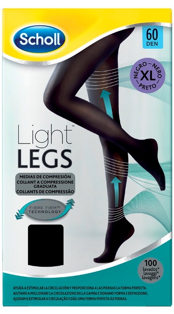 SCHOLL LIGHTLEGS 60 DENARI TAGLIA XL COLORE NERO 1 PAIO - Farmacia Nuova Dr.ssa Gabriella Catellani
