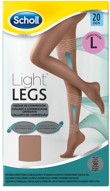 SCHOLL LIGHTLEGS 20 DENARI TAGLIA L COLORE NUDE 1 PAIO - Farmacia Nuova Dr.ssa Gabriella Catellani