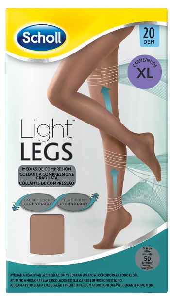 SCHOLL LIGHTLEGS 20 DENARI TAGLIA XL COLORE NUDE 1 PAIO - Farmacia Nuova Dr.ssa Gabriella Catellani