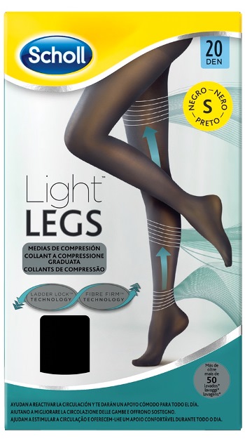 SCHOLL LIGHTLEGS 20 DENARI TAGLIA S COLORE NERO 1 PAIO - Farmacia Nuova Dr.ssa Gabriella Catellani
