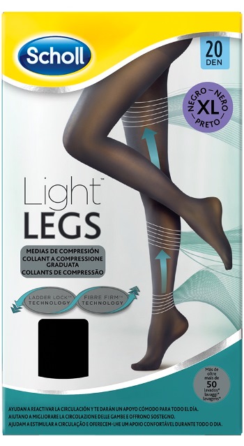 SCHOLL LIGHTLEGS 20 DENARI TAGLIA XL COLORE NERO 1 PAIO - Farmacia Nuova Dr.ssa Gabriella Catellani