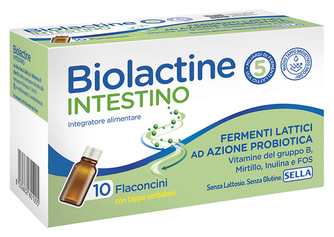 BIOLACTINE INTESTINO 5MLD 10 FLACONCINI 9 ML - Farmacia Nuova Dr.ssa Gabriella Catellani