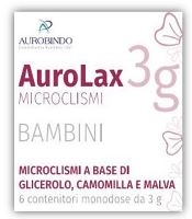 MICROCLISMI PER BAMBINI AUROLAX 6 CONTENITORI 3 G - Farmacia Nuova Dr.ssa Gabriella Catellani