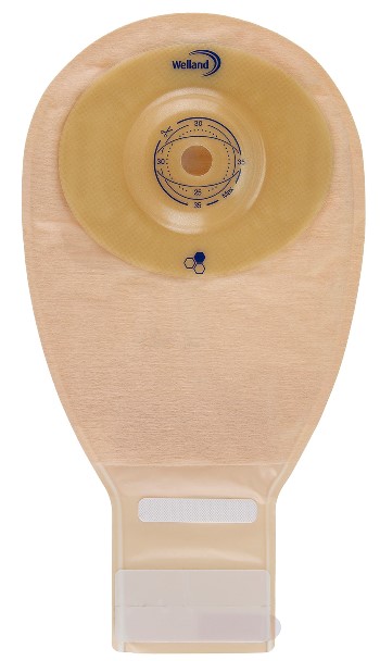 SACCA PER ILEOSTOMIA OPACA RITAGLIABILE WELLAND AURUM PROFILE ILEO MIDI DIAMETRO 25 MM INIZIO CONVESSITA' 35 MM 10 PEZZI - Farmacia Nuova Dr.ssa Gabriella Catellani