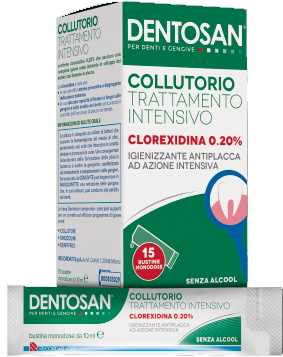 DENTOSAN COLLUTORIO MONODOSE INTENSIVO 0,20% 15 BUSTINE DA 10 ML - Farmacia Nuova Dr.ssa Gabriella Catellani