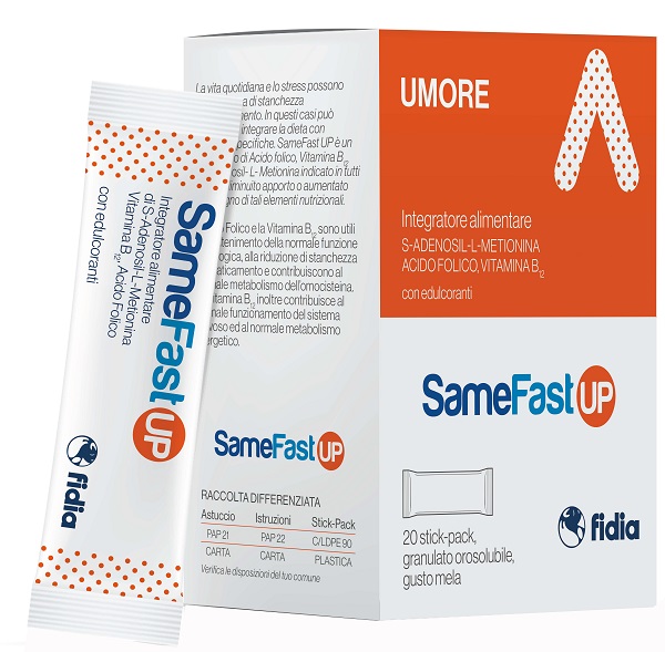 SAMEFAST UP 20 STICK PACK GRANULATO OROSOLUBILE GUSTO ANANAS - Farmacia Nuova Dr.ssa Gabriella Catellani