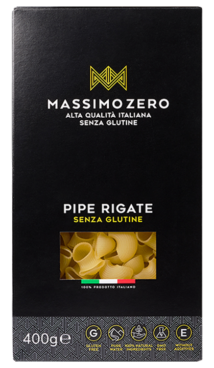 MASSIMO ZERO PIPE RIGATE 400 G - Farmacia Nuova Dr.ssa Gabriella Catellani