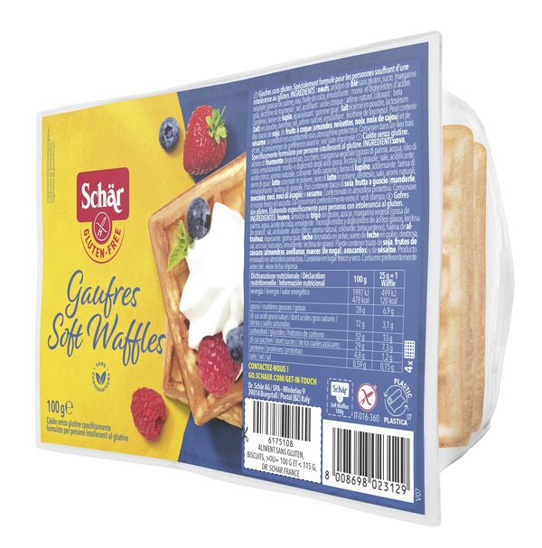 SCHAR GAUFRE SOFT WAFFLES 100 G - Farmacia Nuova Dr.ssa Gabriella Catellani