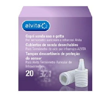 ALVITA COPRI SONDA USA E GETTA PER TERMOMETRO AD INFRAROSSI 20 PEZZI - Farmacia Nuova Dr.ssa Gabriella Catellani