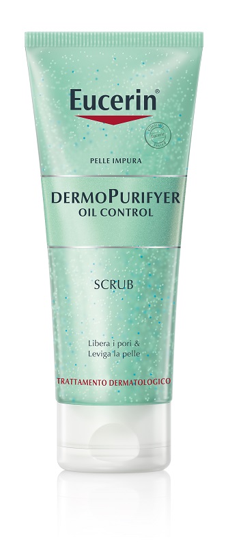 EUCERIN PELLE IMPURA DERMOPURIFYER OIL CONTROL SCRUB 100 ML - Farmacia Nuova Dr.ssa Gabriella Catellani